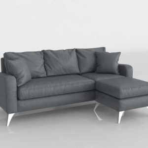 Modelo 3D Sofá Seccional Divano Roma