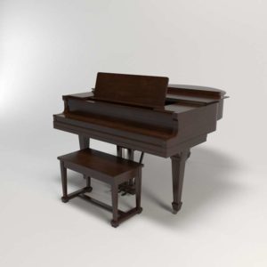 Modelado 3D Glancing Eye Piano 07087