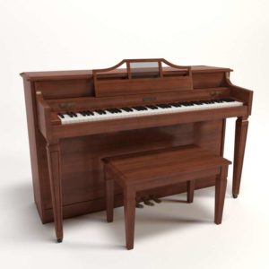 Modelado 3D Glancing Eye Piano 07090