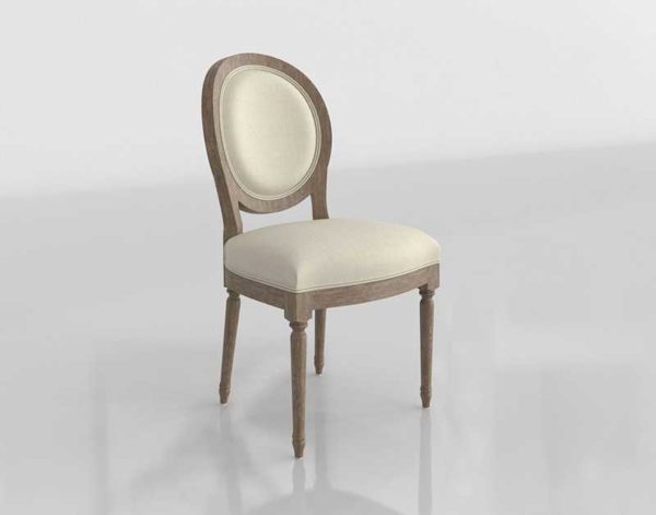 Louis Dining Chair 3D Model