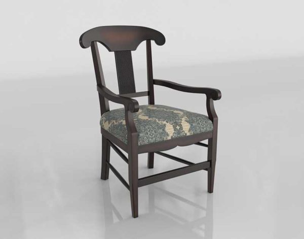 Arhaus Tuscany 3D Dining Arm Chair 02