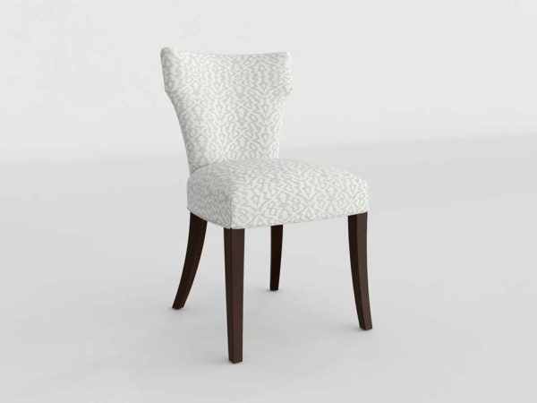 CB Sasha Upholstered 3D Dining Side Chair Minuet Flax