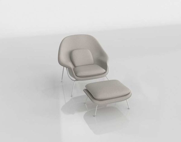 3D Chair with Ottoman Roveconcepts Womb