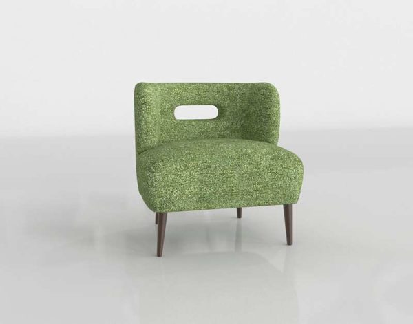 3D Chair C&B Mimi Green Vegan Leather