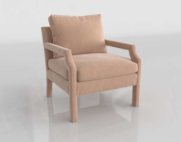 Velvet Delaney Chair 3D Design