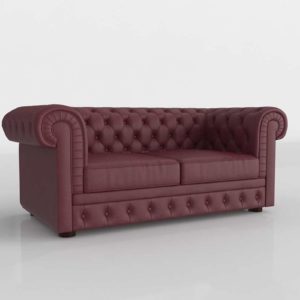 Sofa 3D SCC Chester en Cuero