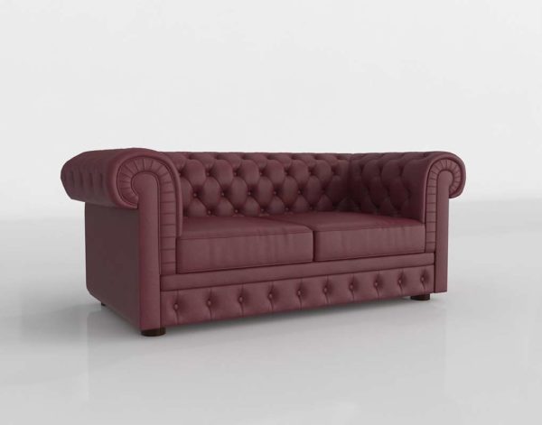 Sofa 3D SCC Chester en Cuero