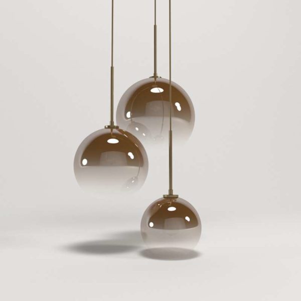 3D Pendant Lamp WestElm Sculptural Glass Globe