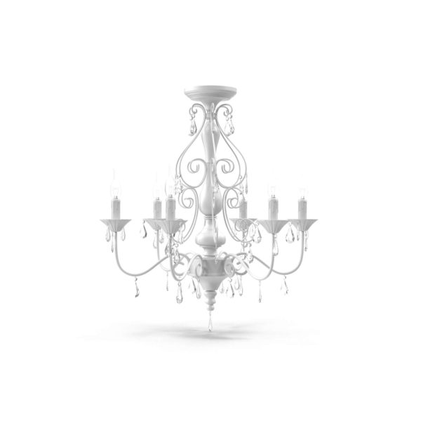 Lámpara de Araña 3D Potterybarn Diseño Clear Alyssa