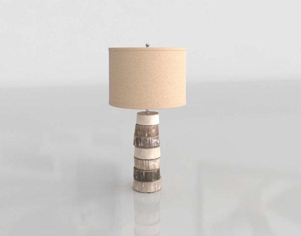 Modelo 3D Lámpara de Mesa Stacked Horn