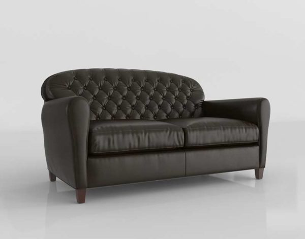 Sofa 3D Biplaza C&B Eiffel de Cuero