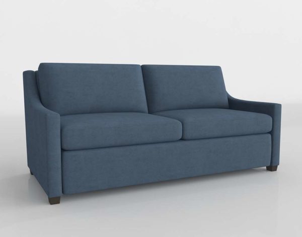 3D Sleeper Sofa C&B Blue Perry Queen