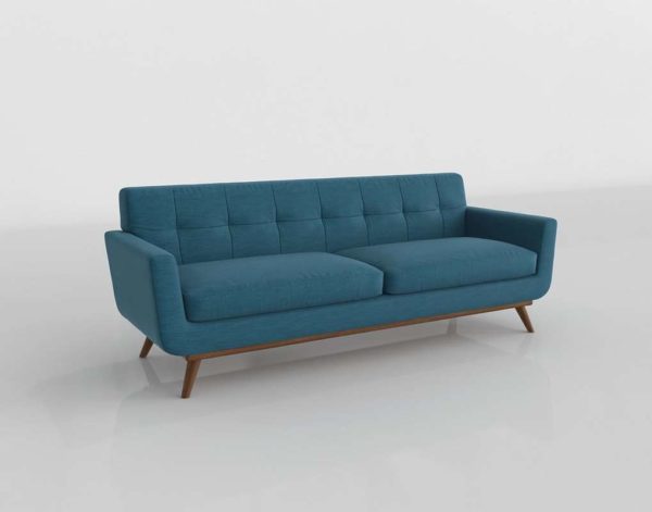3D Sofa LexMod Engage Azure Fabric