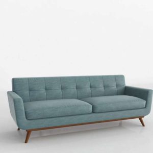 3D Sofa LexMod Engage Turquoise Fabric