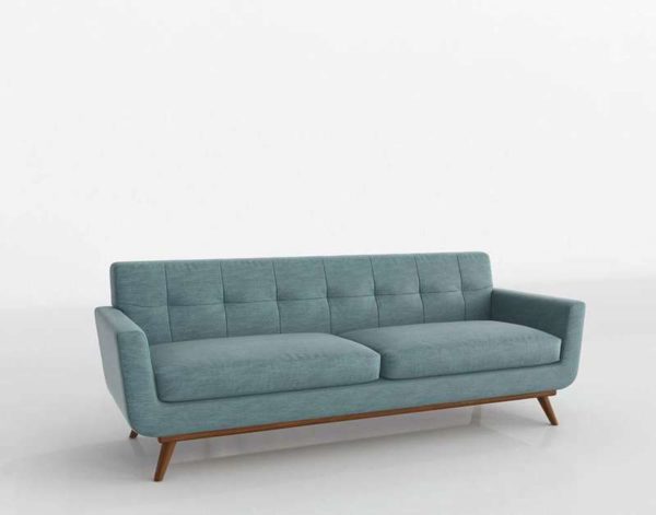 3D Sofa LexMod Engage Turquoise Fabric