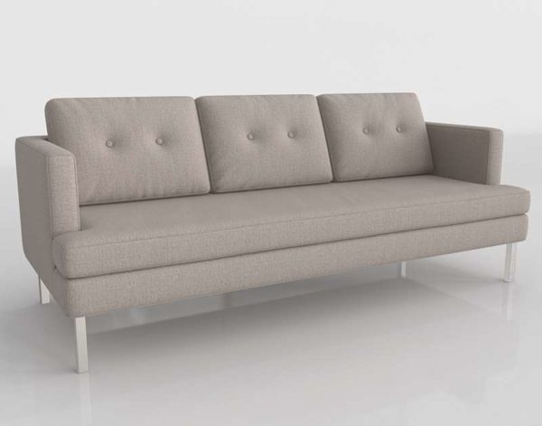 3D Sofa Westelm Jackson Linen