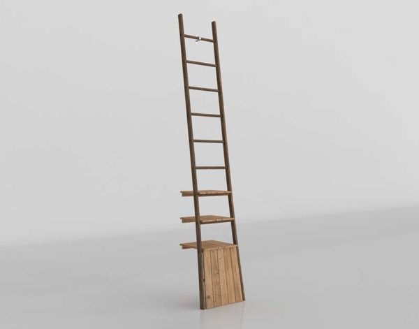 3D Ladder Interior Design Wood