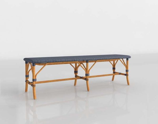 Riviera Pacific Bench 3D Model