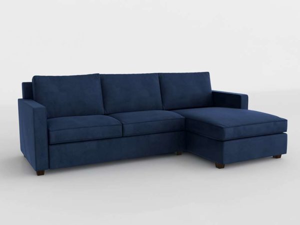 Sofa 3D Seccional WestElm Henry