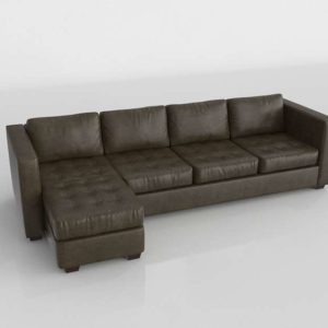 Sofa 3D Seccional C&B Barrett Marrón