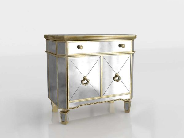 Borghese Mirrored Chest 3D Model
