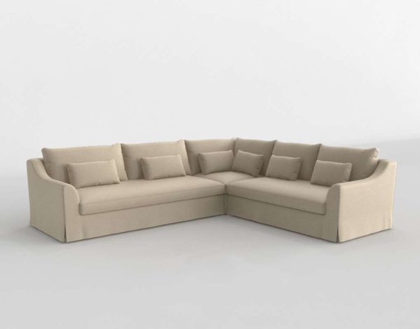Sofá 3D Seccional IKEA Farlov