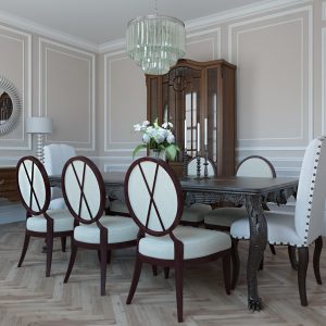 Classic Dinning Room / 3D Models Set