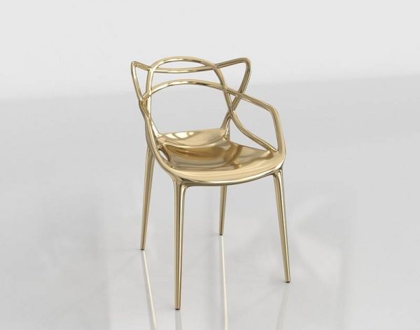3D Chair Benlliure&Baixauli Masters Gold Kartell