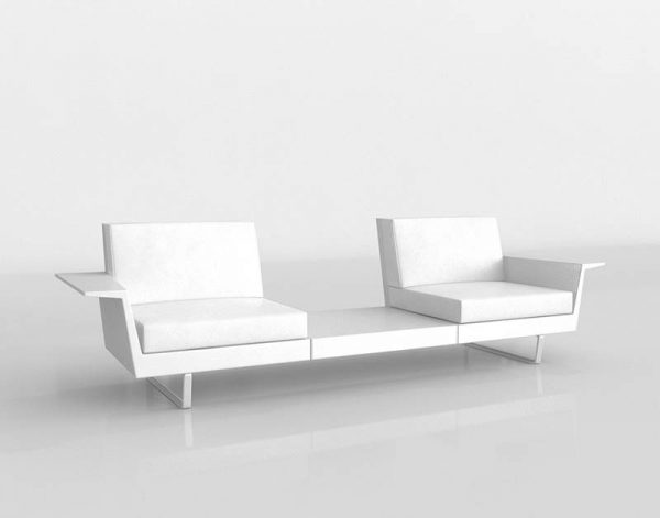 3D Sofa Benlliure&Baixauli Delta Vondom