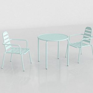 3D Garden Set Benlliure&Baixauli Table and Chairs