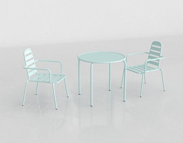 3D Garden Set Benlliure&Baixauli Table and Chairs