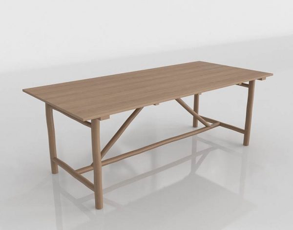 Tuvalu Dining Table 3D Model