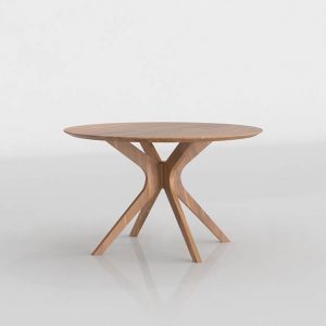 Fiona Round Dining Table 3D Model