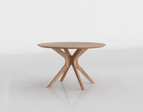 Fiona Round Dining Table 3D Model