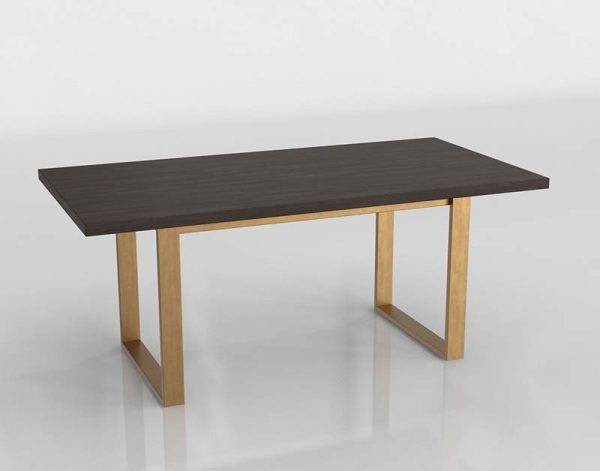 Smoked Radford Dining Table 3D Model