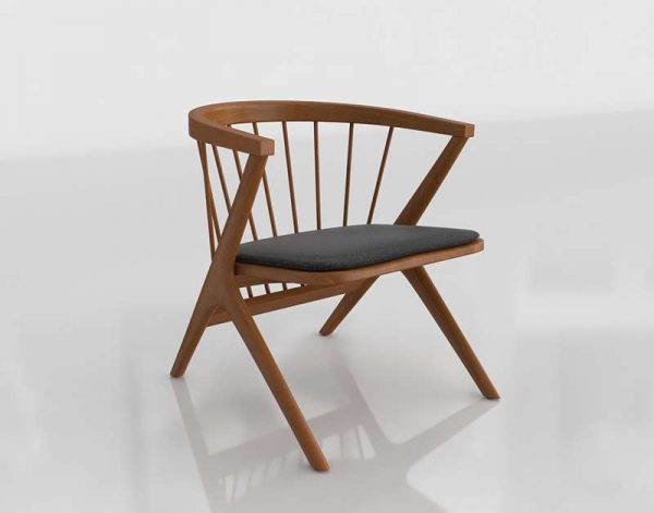 Soren Lounge Dining Chair 3D Model