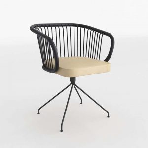 Huma Swivel Dining Chair 3D Model