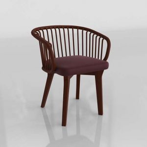 Huma Dining Chair 3D Model