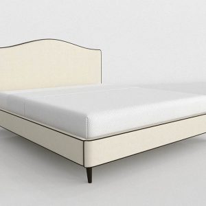 Beatrice Linen Bed 3D Model