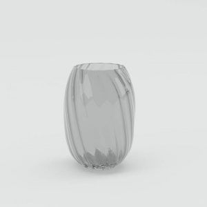 Modelo 3D Jarrón Espiral de Cristal
