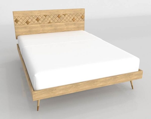 Salome King Size Bed 3D Model