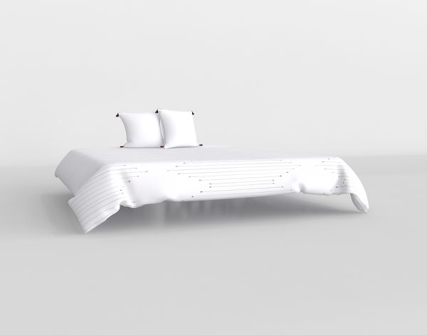 Capetown 240x260 Bedding Set 3D Model