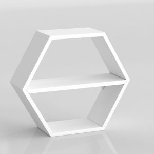 Nordic Hexagon Shelf 3D Model
