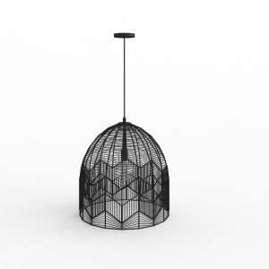 Elga Black Ceiling Lamp 3D Model