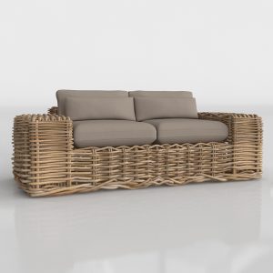 Grafol Outdoor Sofa 3D Model