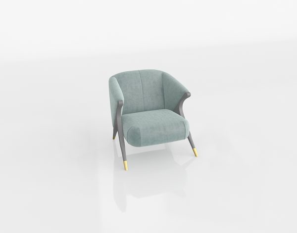 Pavone Aegean Upholstered Armchair 3D Design