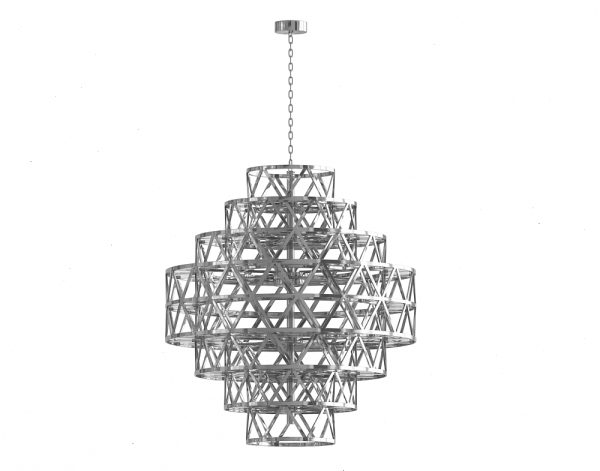 Nickel Plated Clinton Pendant Lamp 3D Modeling
