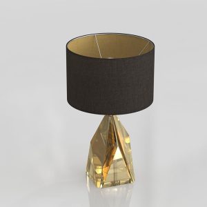 Amber Crystal Setail Table Lamp 3D Design