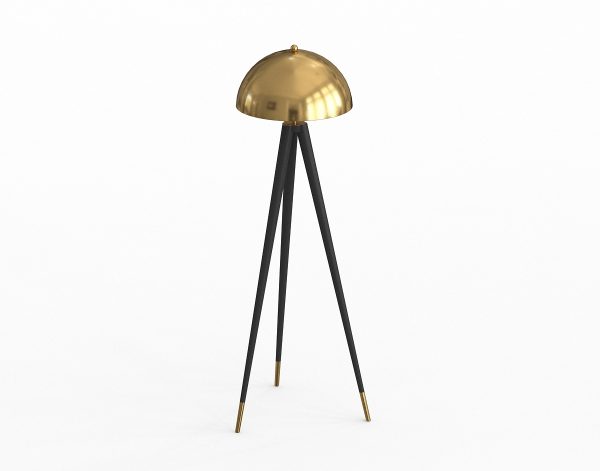 Gold Coyote Floor Lamp 3D Modeling Online