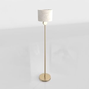 Etruscan Golden Brass Floor Lamp 3D Model Online